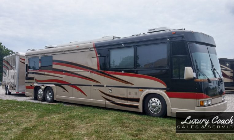 1989 MCI 102C3 Party Bus and Trailer at Luxury Coach