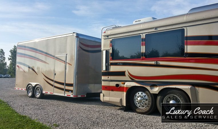 1989 MCI 102C3 Party Bus and Trailer at Luxury Coach