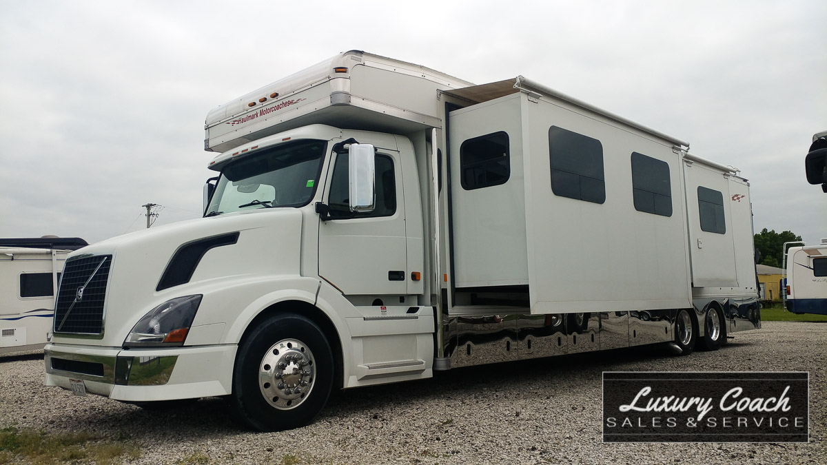 2008 Volvo Haulmark VNL with Garage at Luxury Coach PENDING