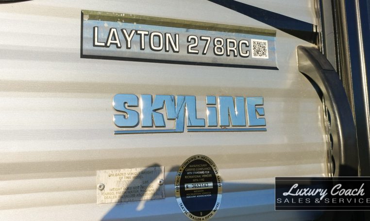 2015 Skyline Layton 278RC Label