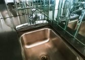 View of the Stainless Steel Sink of 1985 MCI 96-A3 at Luxury Coach