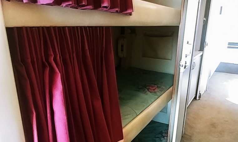 View of the 3 Bunks of 1985 MCI 96-A3 at Luxury Coach