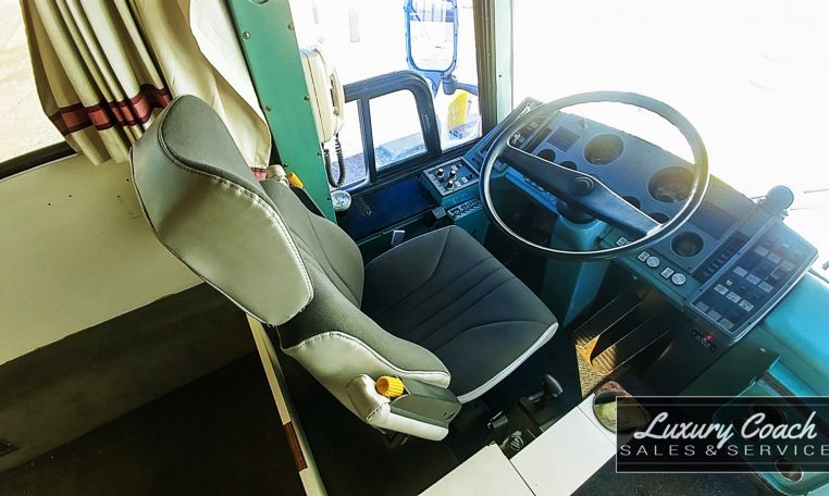 View of the Drivers Area of 1985 MCI 96-A3 at Luxury Coach
