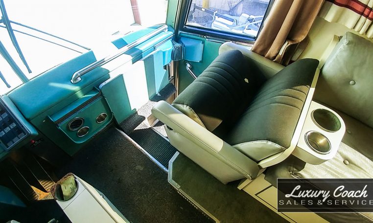 View of the Passengers Chair of 1985 MCI 96-A3 at Luxury Coach